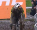 Wout van Aert a Dendermonde - © Screenshot Eurosport.