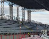 Lavoro in corso allo Stadio Comunale Ezio Scida di Crotone - © Francesco Trabassi.