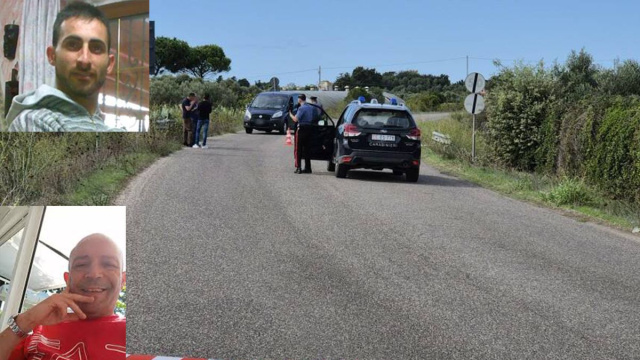 Claudio Manca (nella foto in alto a sinistra) sarebbe stato investito da Battista Manis (in basso a sinistra) © Social.