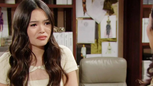 Luna in una scena di Beautiful © Mediaset.