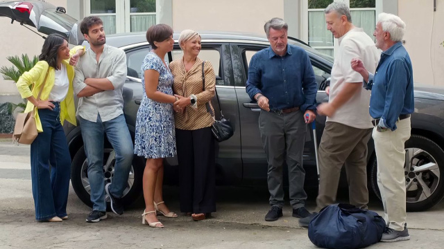 Silvia e Michele in partenza © Un posto al sole Rai.