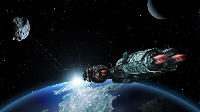 Un'astronave in viaggio verso la Terra © Pixabay.