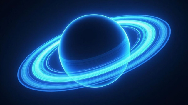 Saturno con i suoi anelli - © Pixabay IA.