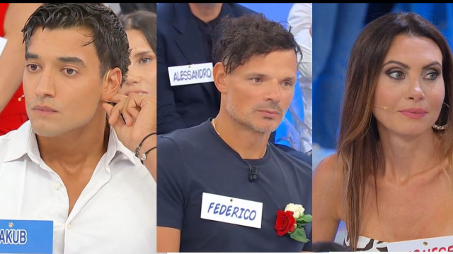 Jakub, Federico Mastrostefano e Agnese De Pasquale © Canale 5.