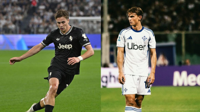 Kenan Yildiz, attaccante della Juventus. Foto © Juventus FC. Nico Paz, trequartista del Como. Foto © Como