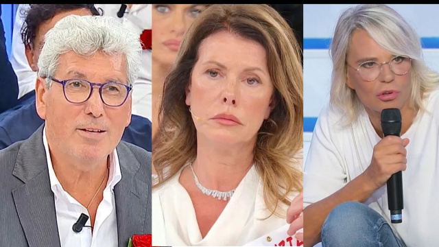 Mario Lenti, Cinzia Paolini e Maria De Filippi © Canale 5.