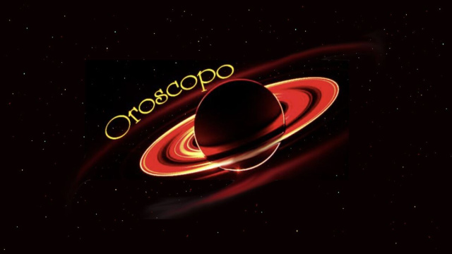 Saturno con anelli e scritta oroscopo - © Roberta Carsoli.