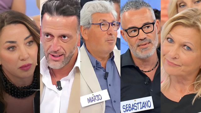 Francesca, Giovanni, Mario, Sebastiano, Magda - screenshot © Canale 5.