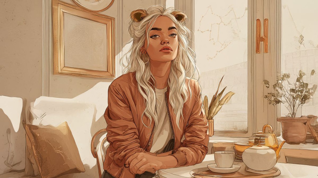 Leone, Oroscopo Immagine creata con IA Midjourney