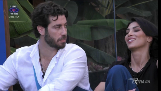 Omer Elomari e Rasha Younes © Grande Fratello / Mediaset.