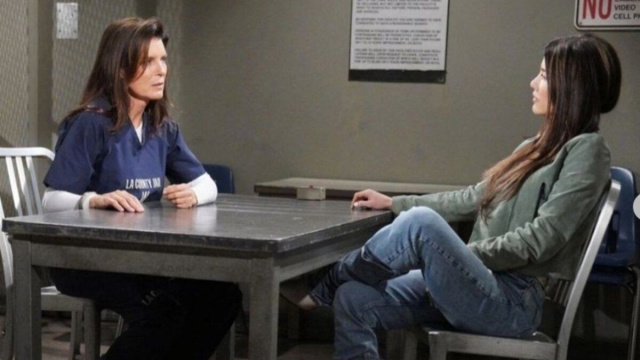 Sheila e Steffy in una scena di Beautiful © Canale 5.