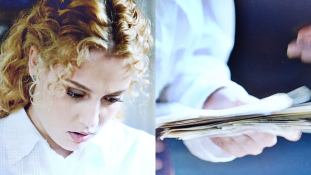 Jana legge le lettere di sua madre © La Promessa