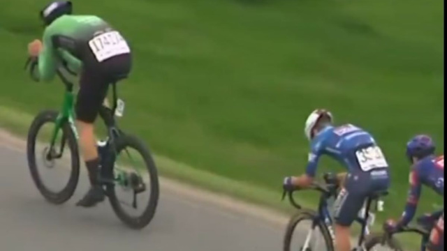 Jan-Willem van Schip al Giro d'Olanda - © Screenshot Eurosport