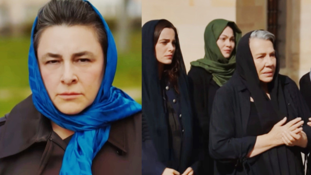 Hikmet , Melek e Nihayet al funerale di Samet © La notte nel cuore - Siyah Kalp