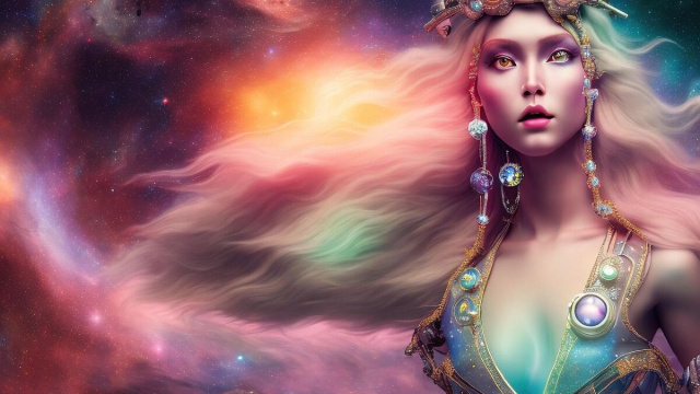 Donna nell'Universo foto da &copy;Pixabay.