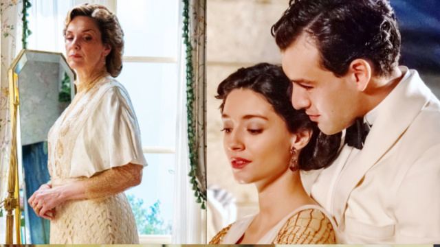 Cruz, Angela e Curro in scena © La Promessa