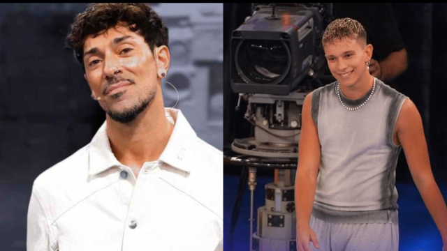 Emanuel Lo e l'allievo Alessio - © Canale 5.