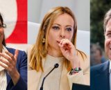 Elly Schlein, Giorgia Meloni e Giuseppe Conte (© Facebook)