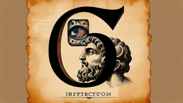 Numero 6 della Smorfia napoletana, 'chella ca guarda 'nderra'. © Immagine creata con Dall-E