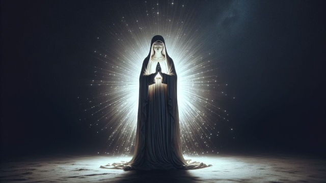 Numero 8 della Smorfia napoletana, 'a Maronna per il Capricorno. &copy; Immagine creata con Dall-E