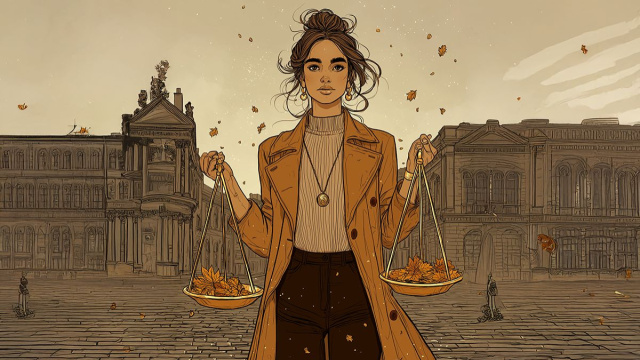 Bilancia, Oroscopo Immagine creata con IA Midjourney