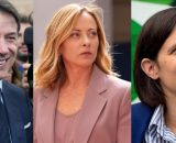 Giuseppe Conte, Giorgia Meloni ed Elly Schlein (© Facebook)
