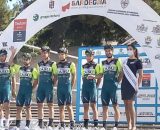 La Vini Zabù alla presentazione della 4ª tappa della Settimana Ciclistica Italiana 2021© Wikipedia a Cagliari