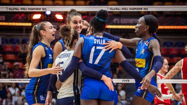 Nazionale italiana di pallavolo © Pagina Facebook Federazione Italiana Pallavolo.