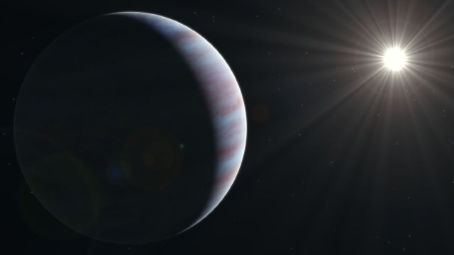 Il sole illumina una metà di un pianeta © Pixabay.