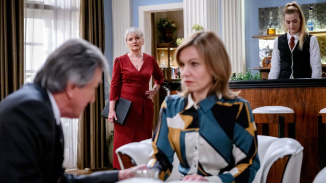 Isabell Stern nei panni di Katja Neubach di 'Tempesta d'amore'. © Immagine Mediaset