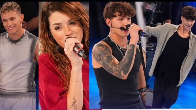 In foto Alessio, Michelle, Opi e Alex, allievi di Amici © Mediaset.