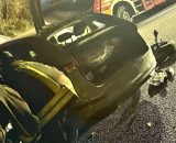 Incidente stradale tra Lamezia Terme e Falerna – © Vigili del Fuoco.