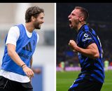 Manuel Locatelli, centrocampista della Juventus. Foto © Juventus FC. Davide Frattesi, centrocampista dell'Inter. Foto © Inter