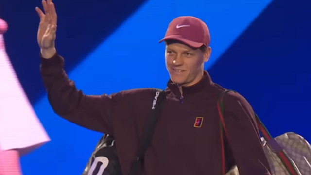 In foto Jannik Sinner &copy; Screenshot Sky Sport Tennis