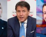 Giorgia Meloni, Giuseppe Conte e Matteo Salvini (© Facebook)