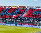 Coreografia dei tifosi del Casarano © foto pagina Facebook Dimensione Calcio