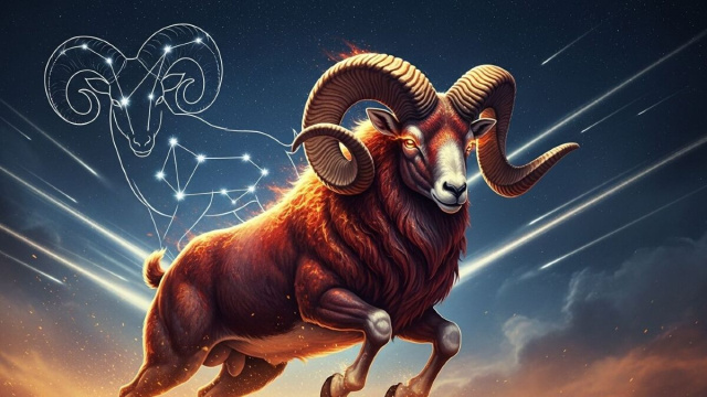 Il segno zodiacale dell'Ariete – © immagine creata con Whisk AI.