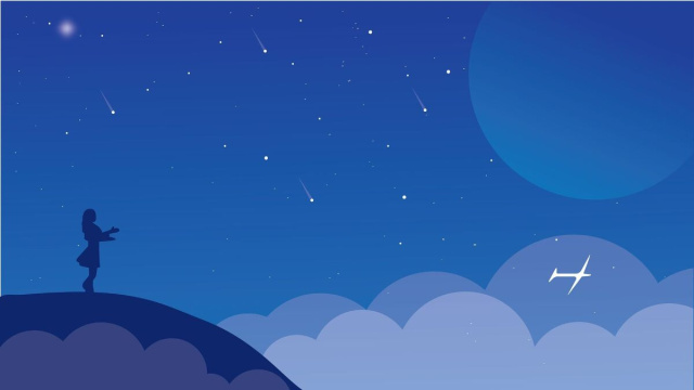 Ragazza che osserva un cielo stellato (©pixabay.com)