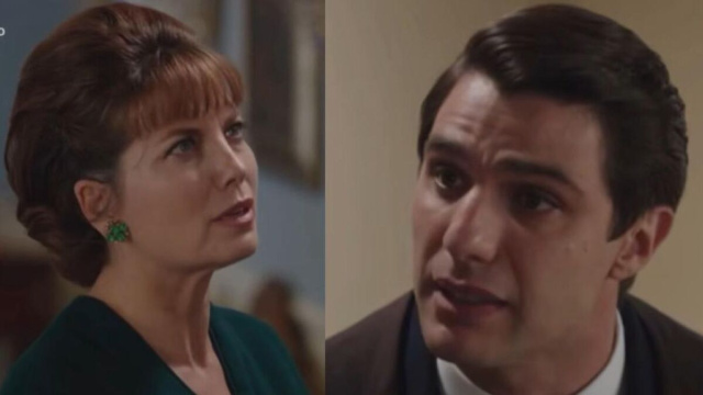 In foto Adelaide e Marcello de Il Paradiso delle signore &copy; screenshot Rai.