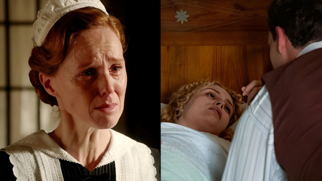 Pia, Jana e Curro - screenshot &copy; La Promessa.