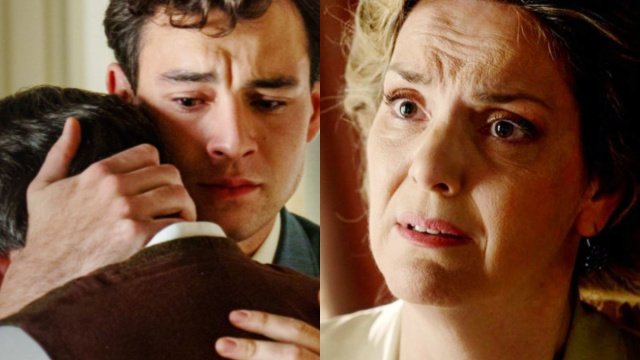 Manuel, Curro e Cruz in scena © La Promessa.