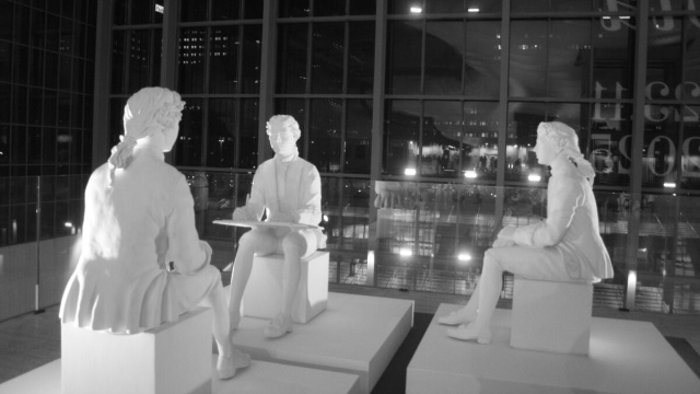 Opera di Giulio Paolini - Tre per Tre (Ognuno &egrave; l&rsquo;altro o nessuno) 1998 - 1999 &copy; Roma Arte in Nuvola