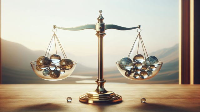 La Bilancia, mediatore celeste, guida l'armonia di questa giornata. © Immagine creata con Dall-E