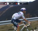 Giulio Pellizzari alla Vuelta a España – © Screenshot Eurosport.