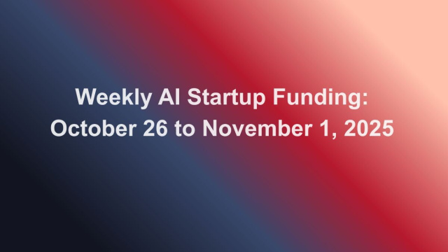 Weekly AI Startup Funding © Creative Commons