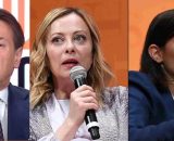 Giuseppe Conte, Giorgia Meloni ed Elly Schlein (© Facebook)