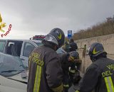 Incidente stradale sulla Statale 106 - © Vigili del Fuoco.