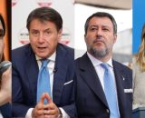 Elly Schlein, Giuseppe Conte, Matteo Salvini e Giorgia Meloni (© Facebook)