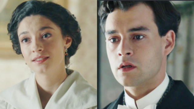 Angela e Curro in scena &copy; La Promessa.