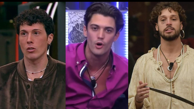 In foto Francesco, Jonas e Mattia, concorrenti del Grande Fratello &copy; Mediaset